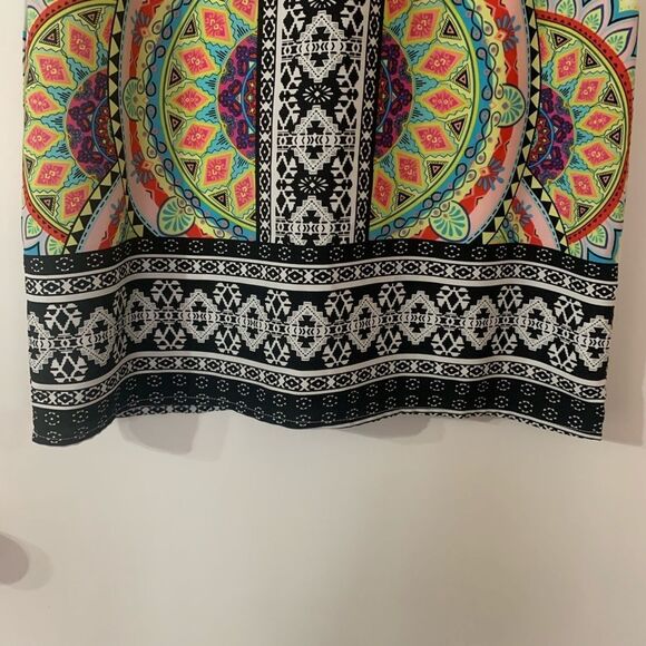 Pink Owl Boho Sleeveless lined Dress Sz Medium - Picture 6 of 10